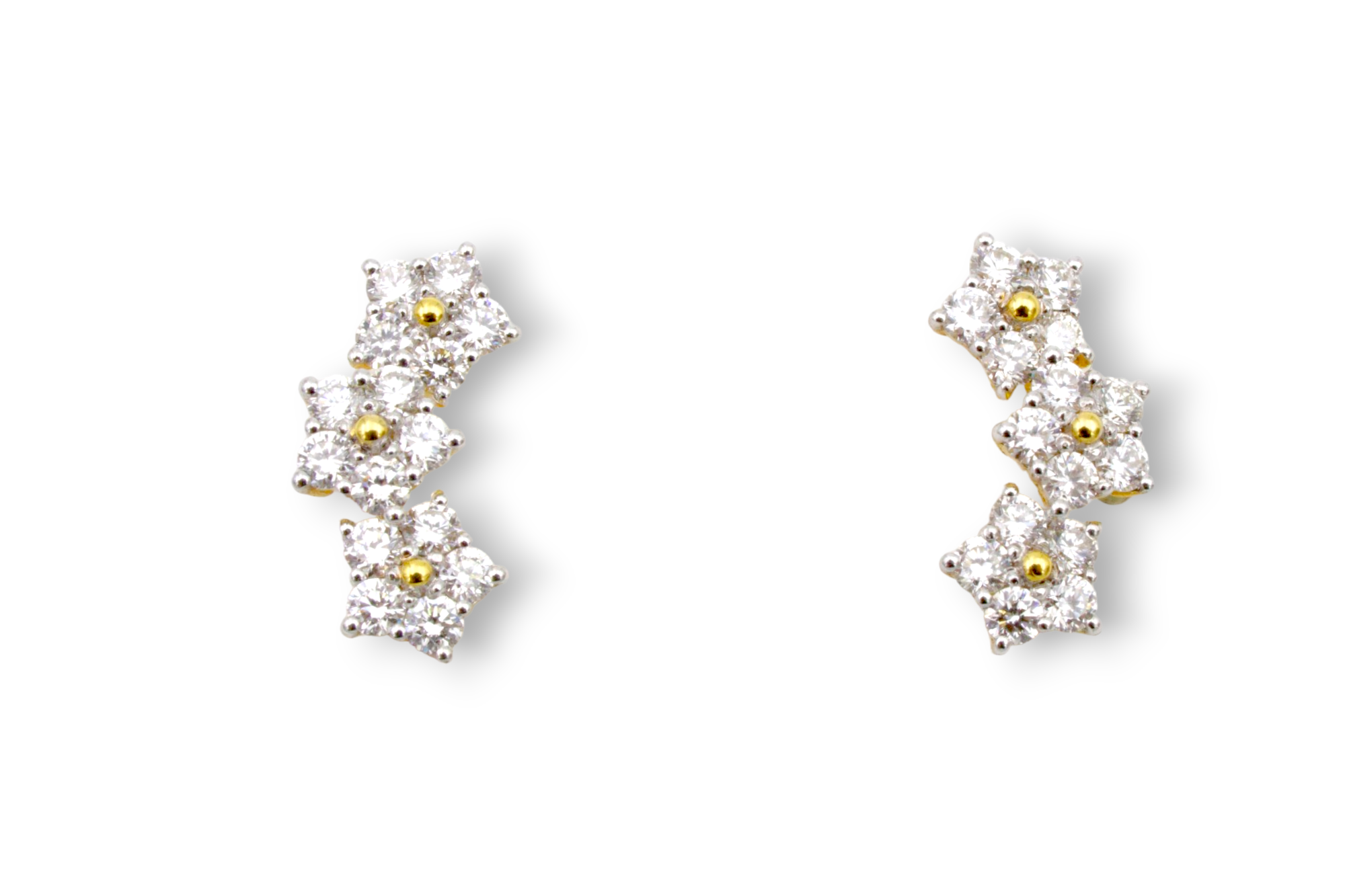 Trinity Flower Earrings