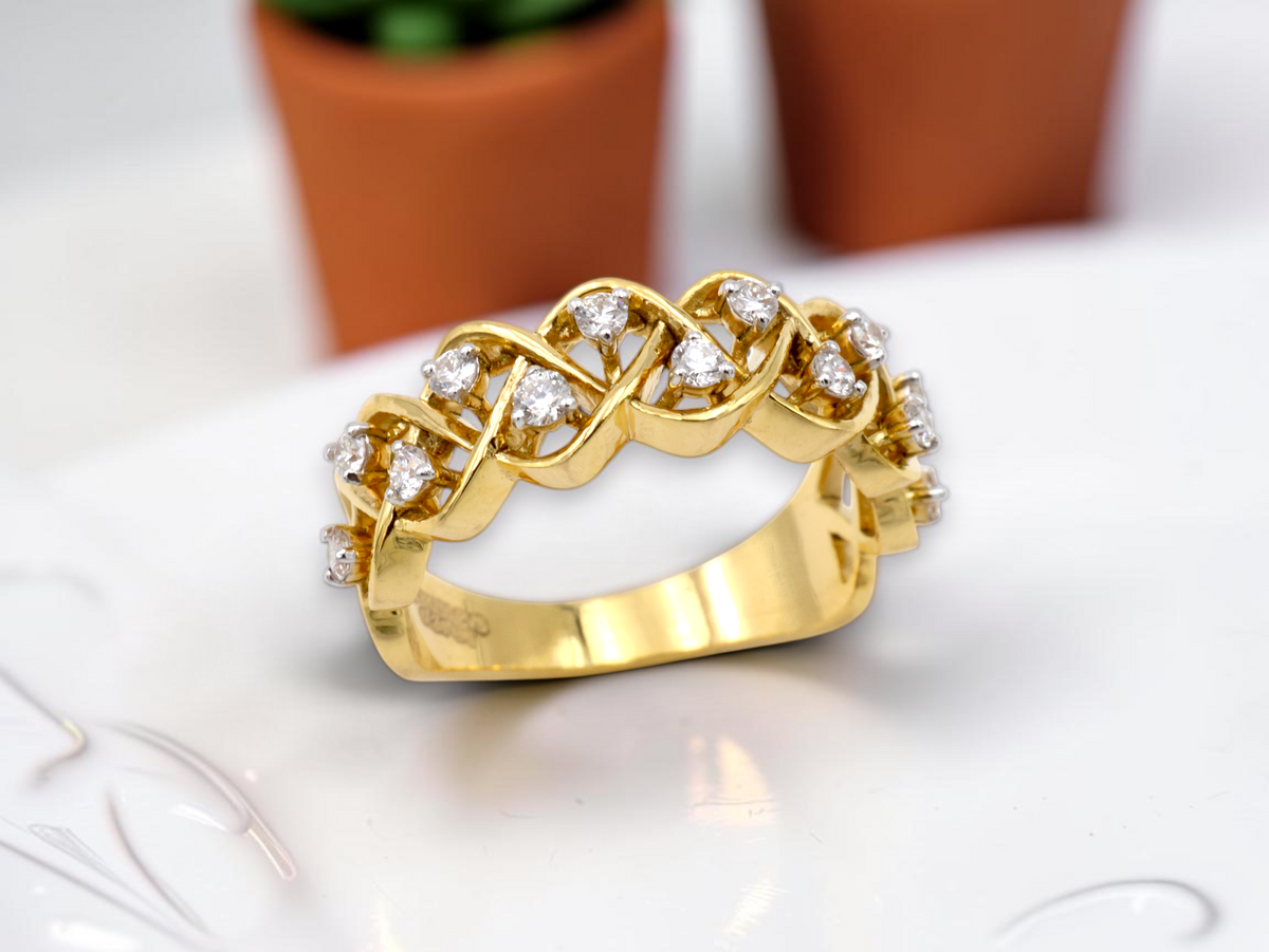Golden Weave Ring