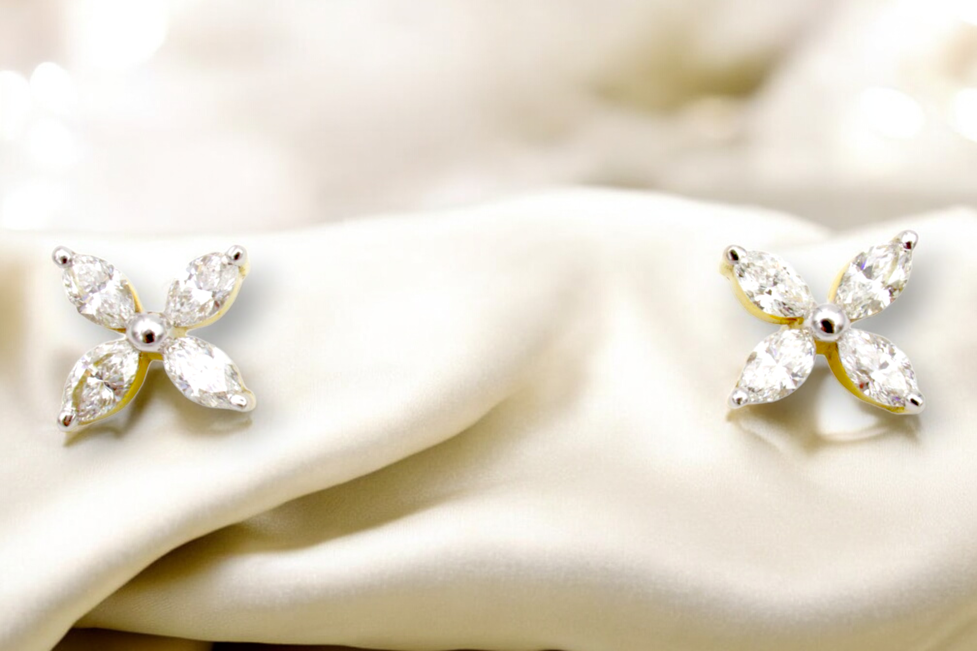 Marquise Blossom Studs