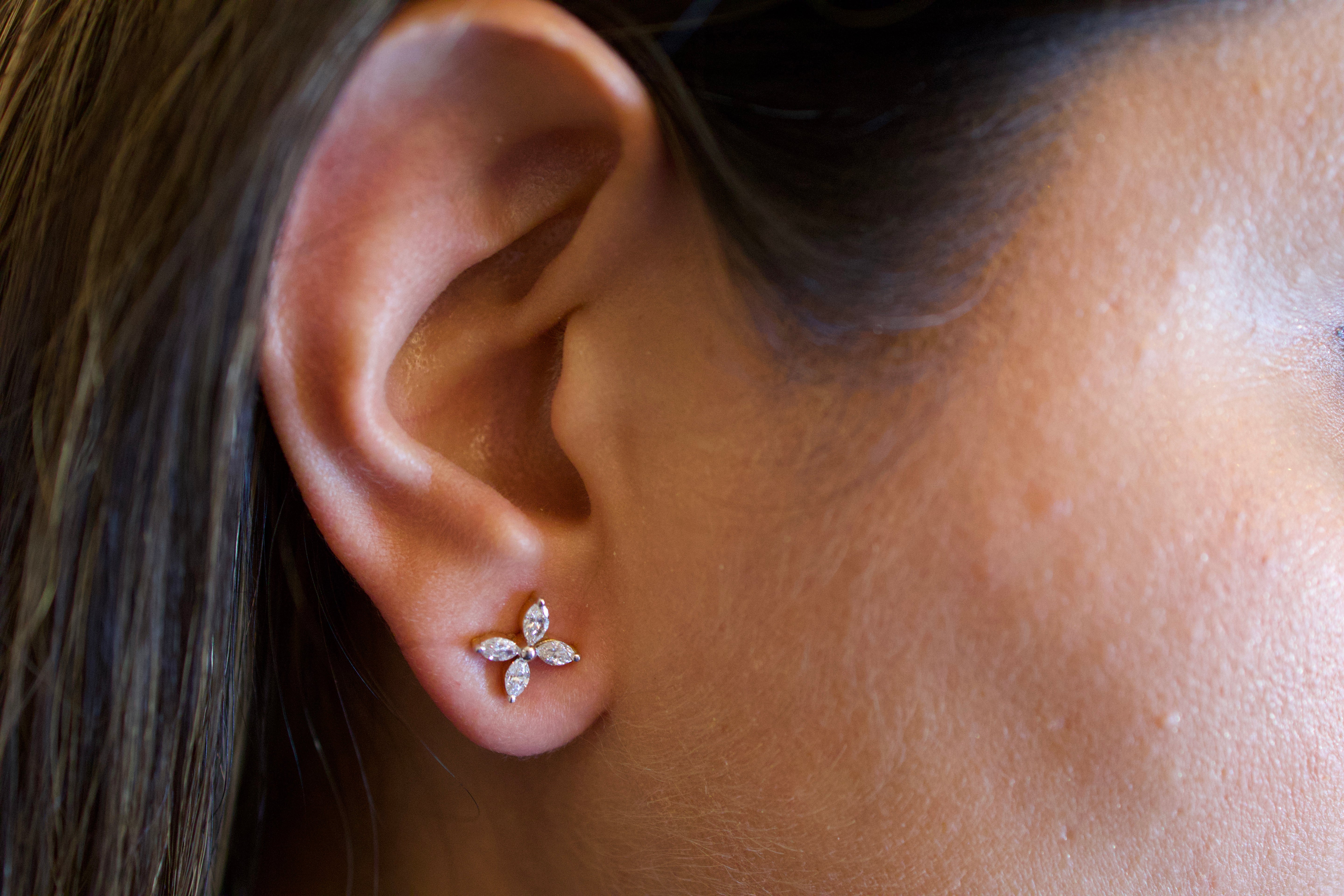 Marquise Blossom Studs