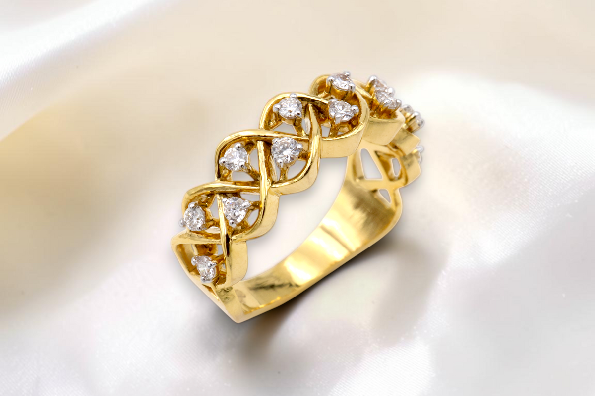 Golden Weave Ring