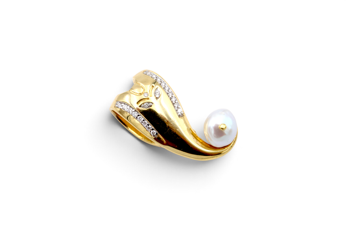 Ganesh Mukh Pearl Pendant