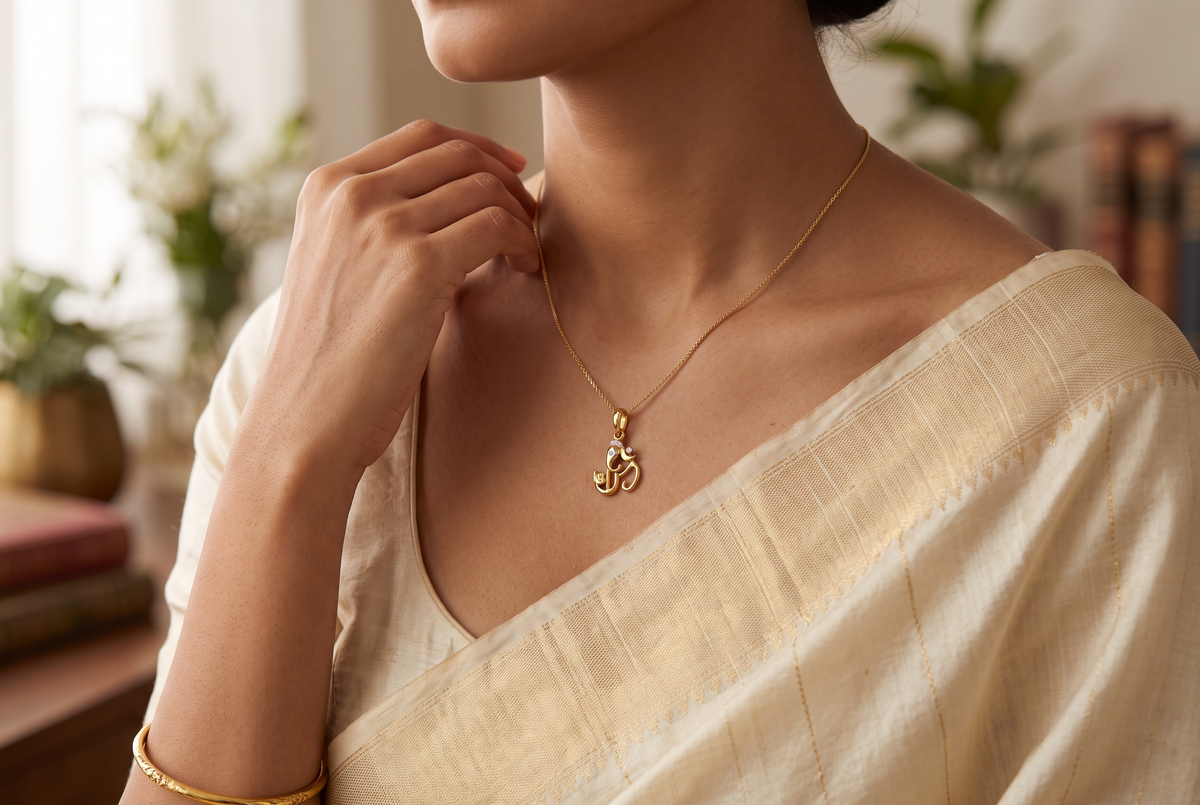 Omkar Ganesha Petite Pendant