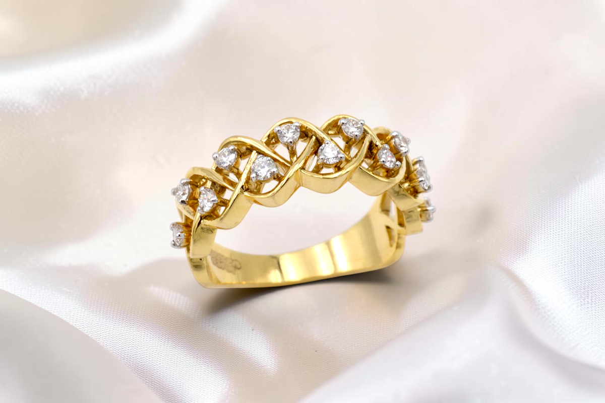 Golden Weave Ring